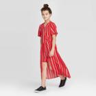 Girls' Maxi Dress - Art Class Red