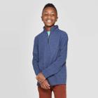 Boys' Long Sleeve French Terry Sweater - Cat & Jack Navy Xs, Boy's, Blue
