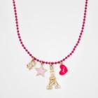 Girls' Paris Charm Necklace - Cat & Jack One Size,