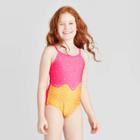 Girls' Ice Cream Social One Piece Swimsuit - Cat & Jack Pink L, Girl's,