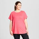 Women's Plus-size Soft Tech T-shirt - C9 Champion Razzle Pink Heather