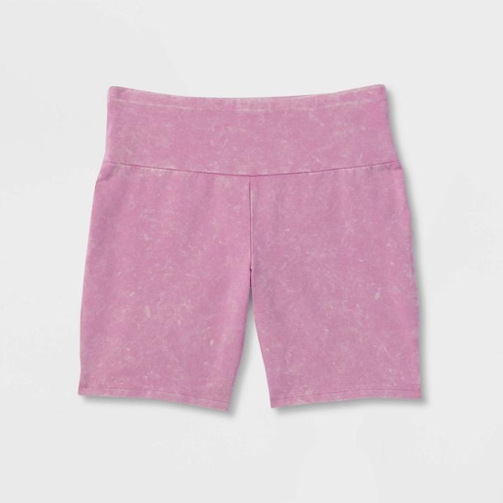 Girls' Bike Shorts - Art Class Purple