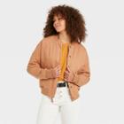 Women's Quilted Utility Jacket - Universal Thread Tan