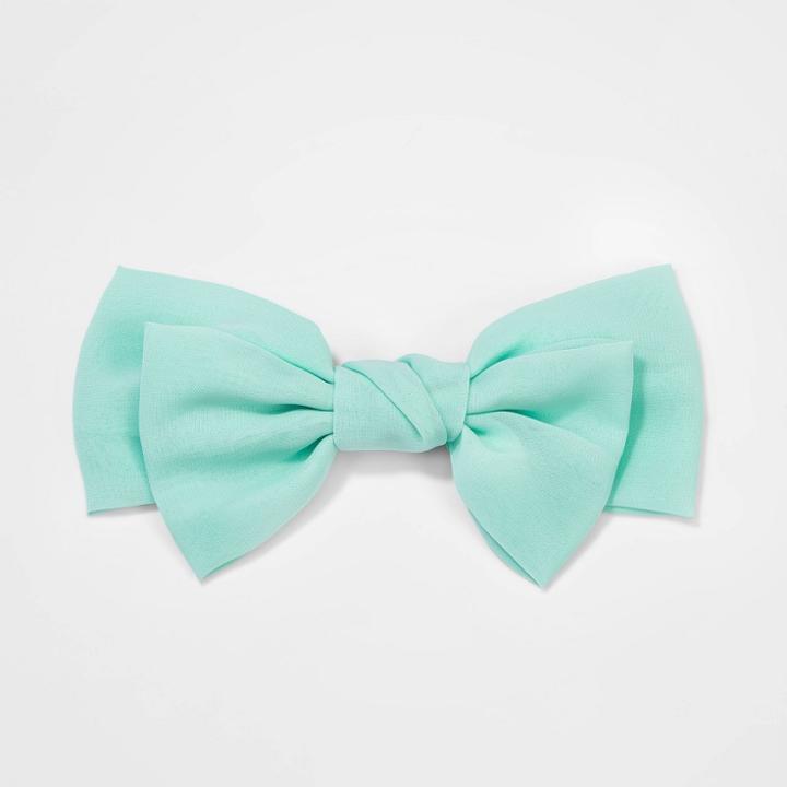 Girls' Chiffon Bow Barrette Hair Clip And Pin - Cat & Jack