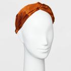 Satin Textured With Twist Headband - A New Day Coral/red
