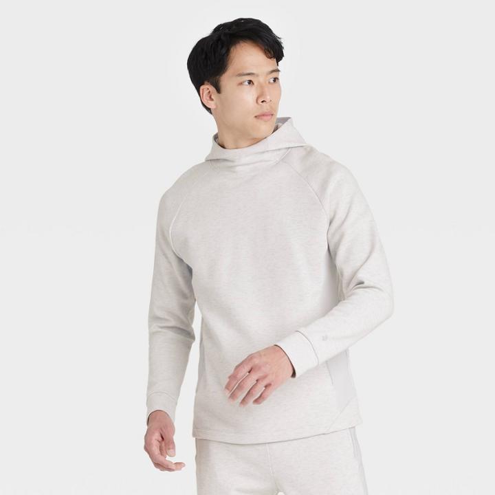 Men's Gym Fleece Hooded Sweatshirt - All In Motion Heather