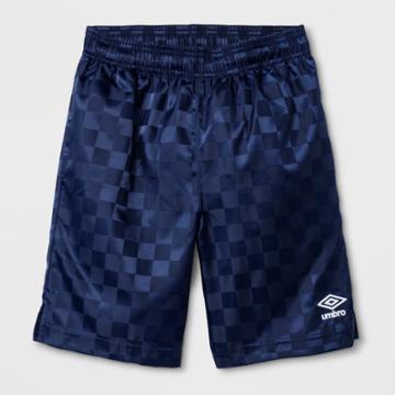 Umbro Boys' Checkerboard Shorts - Navy (blue)