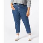 Denizen From Levi's Women's Plus Size Mid-rise Cropped Boyfriend Jeans - Splish Splash