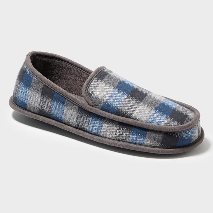 Men's Dearfoams Moccasin Slippers - Blue