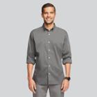 Van Heusen Men's Classic Fit Long Sleeve Button-down Shirt - Gray