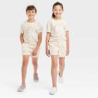Kids' Shorter-length Tie-dye Shorts - Cat & Jack Beige