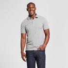 Men's Slim Fit Short Sleeve Collared Polo Shirt - Goodfellow & Co Heather Gray