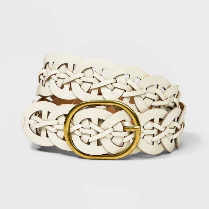 Women's Linked Center Bar Belt - Universal Thread White