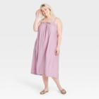 Women's Plus Size Sleeveless Tie-front Floating Dress - Universal Thread Lilac