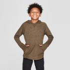Boys' Long Sleeve Heathered Sweatshirt - Art Class Brown