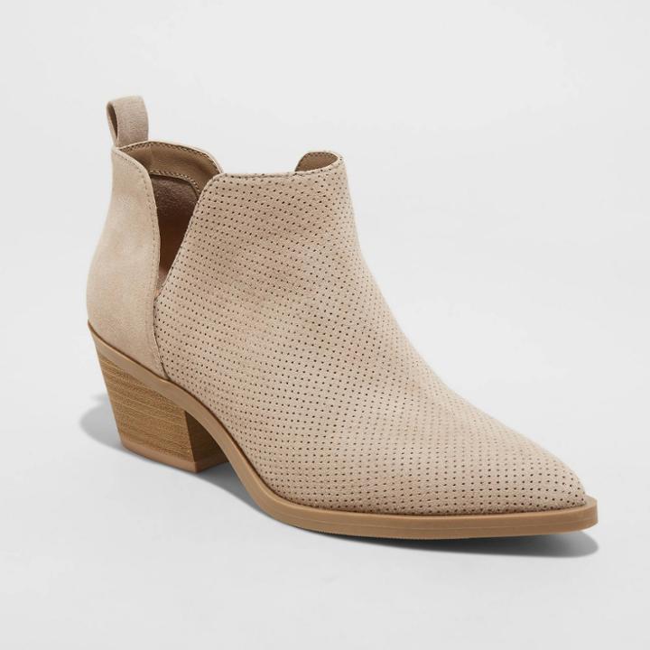 Women's Cari Cut Out Ankle Boots - Universal Thread Taupe