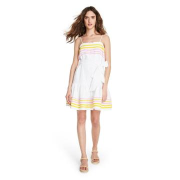 Women's Ric Rac Dress - Lisa Marie Fernandez For Target White/yellow Xxs