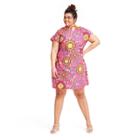 Plus Size Floral Short Sleeve Shift Dress - Rixo For Target Pink