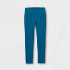 Girls' Mesh Pocket Leggings - All In Motion Teal