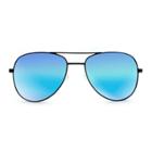 Women's Aviator Sunglasses With Blue Lenses - Wild Fable Black