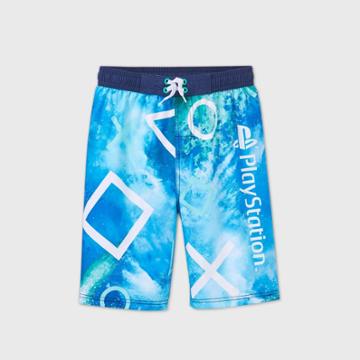 Boys' Playstation Swim Trunks - Blue