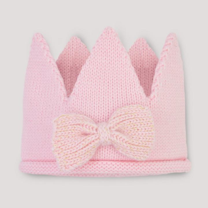 Baby Girls' Knit Crown - Cloud Island Pink
