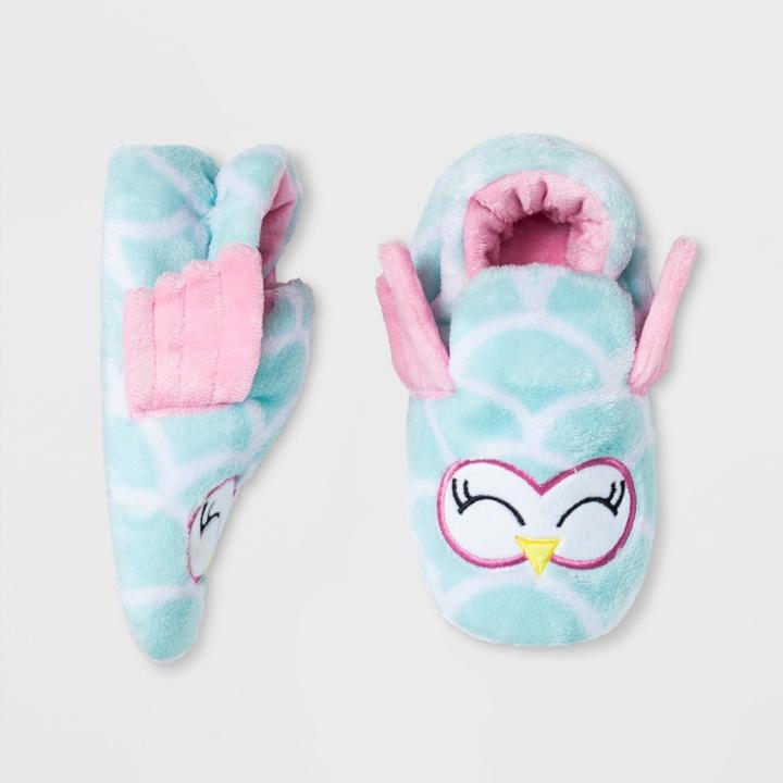 Toddler Girls' Owl Bootie Slippers - Cat & Jack Pink