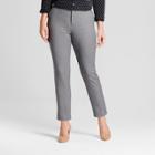 Target Women's Straight Leg Curvy Fit Slim Ankle Pants - A New Day Gray
