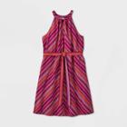 Women's Plus Size Striped Tie Waist Shirtdress - A New Day 1x, Women's, Size: 1xl,