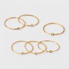 Target Clear Stone Set Of Six Rings - A New Day Gold/clear