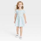 Toddler Girls' Hearts Short Sleeve Dress - Cat & Jack Blue