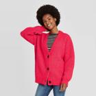 Women's Oversized Button-front Cardigan - Universal Thread Coral