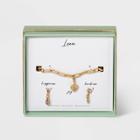 No Brand Gold Dipped Silver Plated Interchangeable Love Charm Bracelet