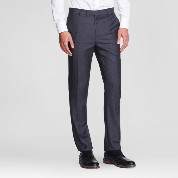 Wd·ny Black Wdny Black - Men's Solid Pants - Gray