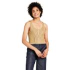 Women's Cable Knit Sweater Tank - Kika Vargas X Target Gold Xxs