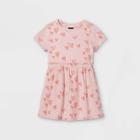 Toddler Girls' Rib Short Sleeve Dress - Art Class Pink