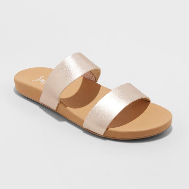 Women's Dedra Slide Sandals - Shade & Shore Rose Gold