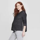 Women's Perfectly Cozy Nursing Lounge Sweatshirt - Stars Above Charcoal (grey)