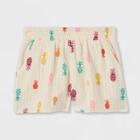 Girls' Floral Pull-on Shorts - Cat & Jack Off-white