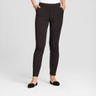 Women's Skinny Bi-stretch Twill Pants - A New Day Black 2l,