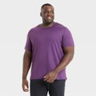 Men's Big & Tall Short Sleeve Performance T-shirt - All In Motion Grape Purple
