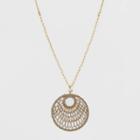 Wrapped With Beaded Detail Pendant Necklace - A New Day, Women's,