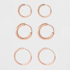 Target Endless Hoop Rose Gold Over Sterling Silver Small Three Earring Set - A New Day Rose Gold