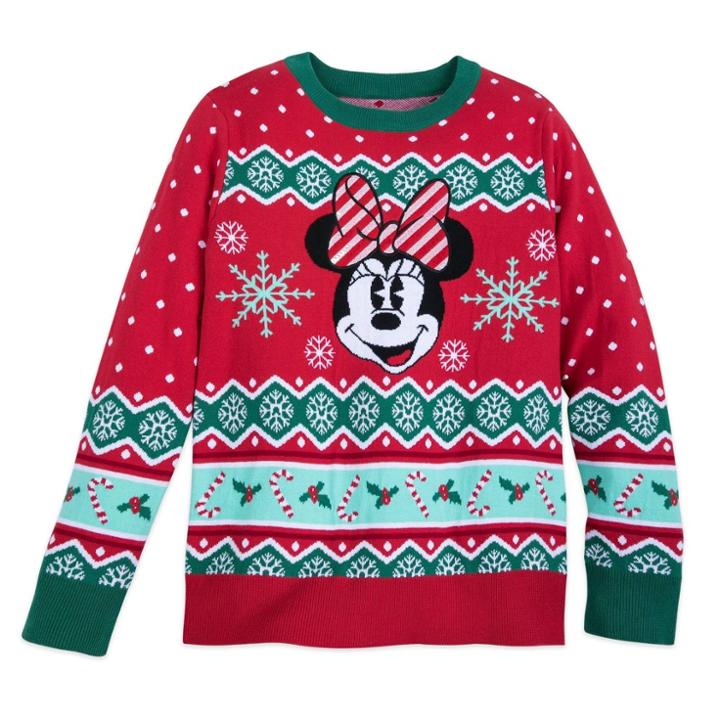 Women's Disney Minnie Holiday Sweater Red - Xxl - Disney Store At Target Exclusive, Girl's
