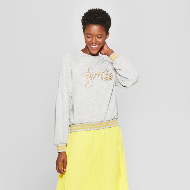 Women's Disney Princess Belle Sweatshirt (juniors') - Heather Gray