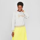 Women's Disney Princess Belle Sweatshirt (juniors') - Heather Gray