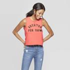 Women's Vacation Por Favor Tank Top - Fifth Sun (juniors') - Coral