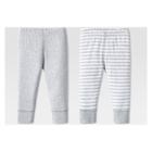 Lamaze Baby Organic Cotton 2pk Pants - Gray Newborn, Kids Unisex
