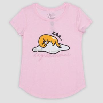 Girls' Sanrio Gudetama Short Sleeve Graphic T-shirt - Pink