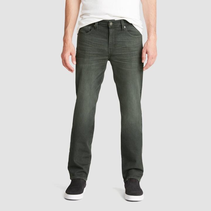 Denizen From Levi's Men's 216 Slim Knit Jeans - Olive Green 28x30, Green Green